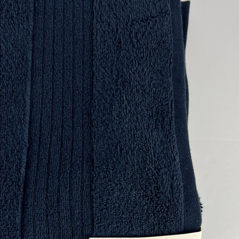 Tommy Hilfiger Bath Towels Set of 2 Fifth Ave Blue Navy Plush 100% Cotton NEW